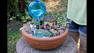 How to Build a Fairy Garden with a Working Pond