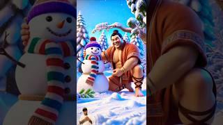 ️ Evolution of Cat: Sumo Wrestler with snowman  Maiw Milky  #cat #cute #love #shorts