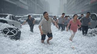 China's first hailstorm in 2025! Massive hail strikes Yunnan in extreme weather chaos