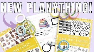 New Planything Release | Sticker Book & Washi | Unboxing, Flip Through & Plan With Me