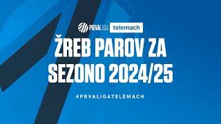 Prva liga Telemach: Žreb tekmovalnih parov za 2024/25