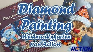 Diamond Painting || Weihnachtskarten || Action || DIY || Für Anfänger