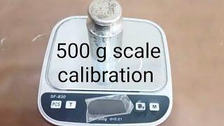 SF.830model 500 gram 0.01mg scale calibration @Malik International Scale