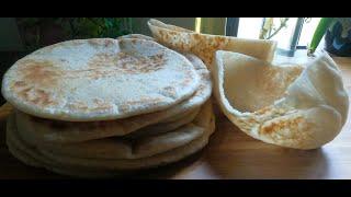 Pita Bread Easy Homemade Recipe | Fluffy Pita Bread on Tawa (No oven) | Flavors With Subha