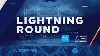 Lightning Round: I can't play enterprise software, too much money being lost, says Jim Cramer