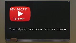 ALEKS | Identifying functions from relations