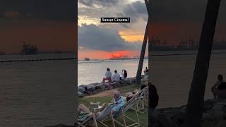 Singapore Sunset Cinema - Tanjong Beach | Life in Singapore #shorts #minivlog