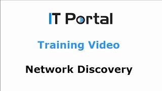 IT Portal   Network Discovery