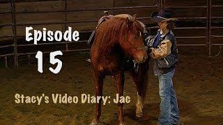 Stacy's Video Diary: Jac-Episode 15-First saddling; saddle falling off, bucking and more tips