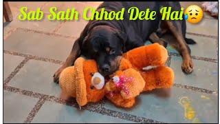 Sab Sath Chhod Dete Hain #therott #snappygirls #being Anshu #Jerry Rip #rottweiler#Sapna Choudhary 