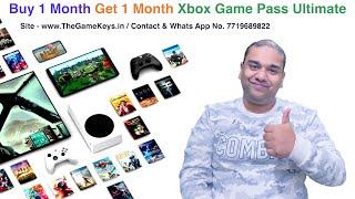 Buy One Month Get One Month Xbox Game Pass Ultimate | The Game Keys Indian Website