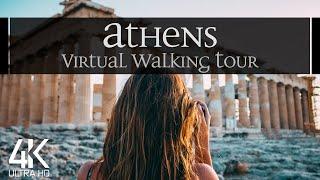 【4K】 VIRTUAL WALKING TOUR:  «Athens - Greece 2021»  ORIGINAL SOUNDS  NO COMMENT  UHD ASMR