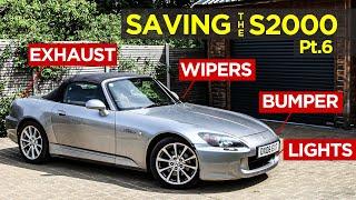 How To Repaint Wipers, Fix Cloudy Headlights & Polish Exhaust Tips  | Saving The S2000 Pt.6