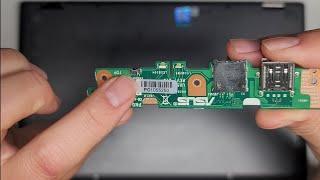 ASUS Q5265 Notebook PC Disassembly Power Button IO Board Replacement Repair