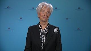 President Christine Lagarde speaks about motifs for future euro banknotes