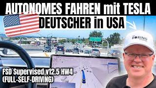 TEIL 3: FSD 2025 in EUROPA! DEUTSCHER testet NEUESTE FSD Version bereits in USA! v12.5 HW4 | EFIEBER