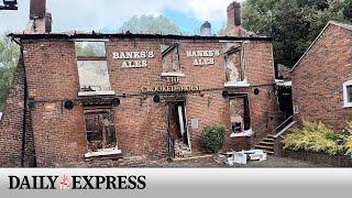 Crooked House pub gutted after fire rips through historic building