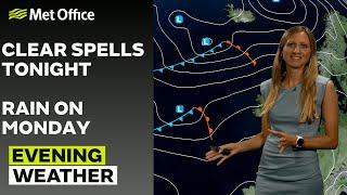 18/08/24 – Dry tonight but heavy rain tomorrow – Evening Weather Forecast UK – Met Office Weather