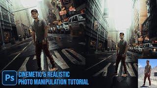 Cinematic & Realistic Photo Manipulation Tutorial | Photoshop Tutorial | QB Graphic