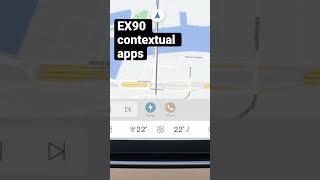 Volvo EX90 android automotive contextual apps