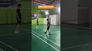 Trickshot or Deception Shot #trickshots #deception #badminton #badmintonina #badmintonindonesia