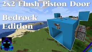 2x2 Flush Piston Door for Bedrock Edition.