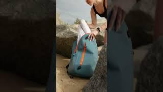 The Ultimate Waterproof Backpack. Hot Spring & Beach Adventures  #backpack #submersible  #waterproof