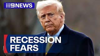 Fears of US recession sees stocks plunge | 9 News Australia