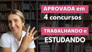 Como passei em 4 concursos públicos trabalhando e estudando