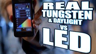 CRI is a joke...LED video lights vs REAL Tungsten and Daylight with Sekonic C-800 color meter