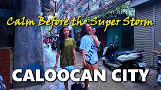 WALKING THE CALM BEFORE THE SUPER STORM IN CALOOCAN CITY PHILIPPINES [4K]