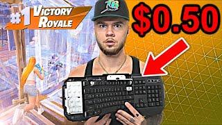 I Tried Using The WORST Fortnite Keyboard...