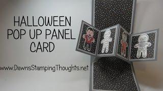 Pop Up Panel card using Cookie Cutter Halloween stamp set from Stampin'Up!