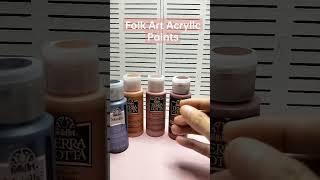 Folk Art Acrylic paints #acrylic #paints #folkart #haul #asmr #reels #shorts #acrylicpainting