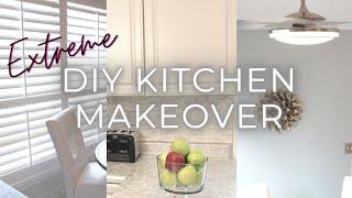 HOW TO DIY AN EXTREME KITCHEN MAKEOVER ON A BUDGET!  (BEFORE & AFTER)