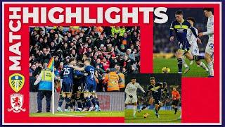 Match Highlights | Leeds United 3 Boro 2 | Matchday 19