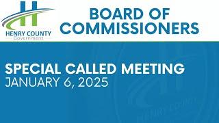 Board of Commissioners Called Meeting with BOE |  January 6, 2025