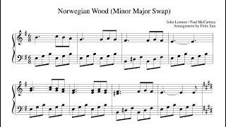 What if The Beatles swapped the MAJORS and MINORS in Norwegian Wood? | Piano Solo