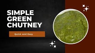 Simple Green Chutney