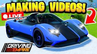 Making Driving Empire VIDEOS LIVE With Fans!