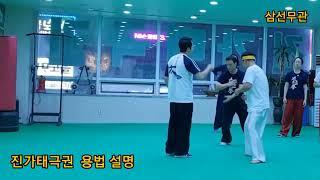 Chen-style Tai chi (진가 태극권) 용법 수업 모습 ... 삼선무관