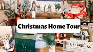 CHRISTMAS HOME TOUR 2019 | FARMHOUSE CHRISTMAS DECOR | AFFORDABLE CHRISTMAS DECOR | VLOGMAS 2019 #1