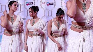 See Malaika Arora Gracefully Flaunts Her Stretch Marks Of Post Pregnancy At Lokmat Stylish Awards