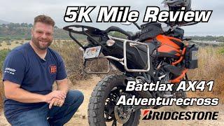 Bridgestone Battlax Adventurecross AX41 5k Mile Tire Review | Kyle's Favorite 50/50+ Adv Tire