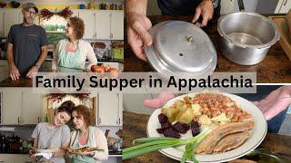 Traditional Appalachian Supper & Matt Shows How To Use Old Pressure Pot