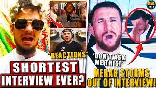 Sean O'Malley SLAMS Henry Cejudo & LEAVES the interview! Merab STORMS OUT of interview! DC-Masvidal