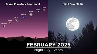 Night Sky Events in February 2025 You Shouldn't Miss | Planet Parade | Meteor Shower | Jupiter