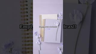 empty notebook ideas pt.3 #fypシ #tips #trending #aesthetic #notebook