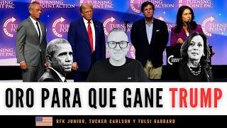 Kamala bajo PRESIÓN 🫢 Ex demócratas Tucker Carlson, Robert Kennedy y Tulsi Gabbard VOTARÁN a Trump