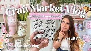 Craft Fair Vlog: My Biggest Market Yet?! (market prep, new fall items, booth setup & results!)